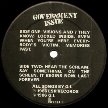 GI black vinyl