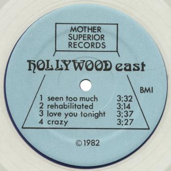 hollywood east clear vinyl