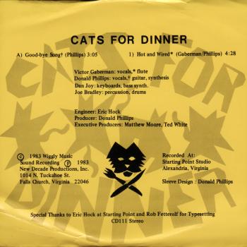 cats for dinners back cover
