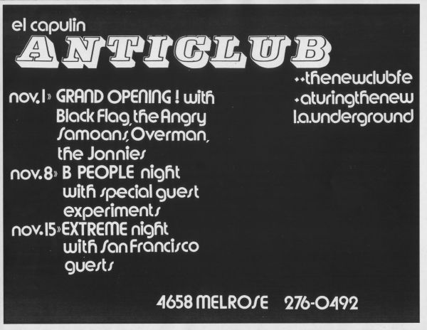 club calendar