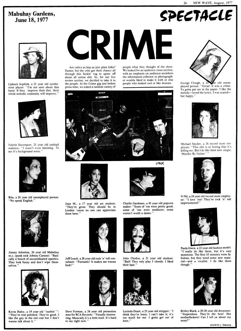 crime in the studio