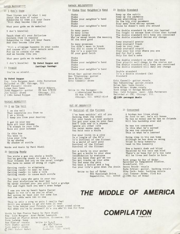 middle of america front cover