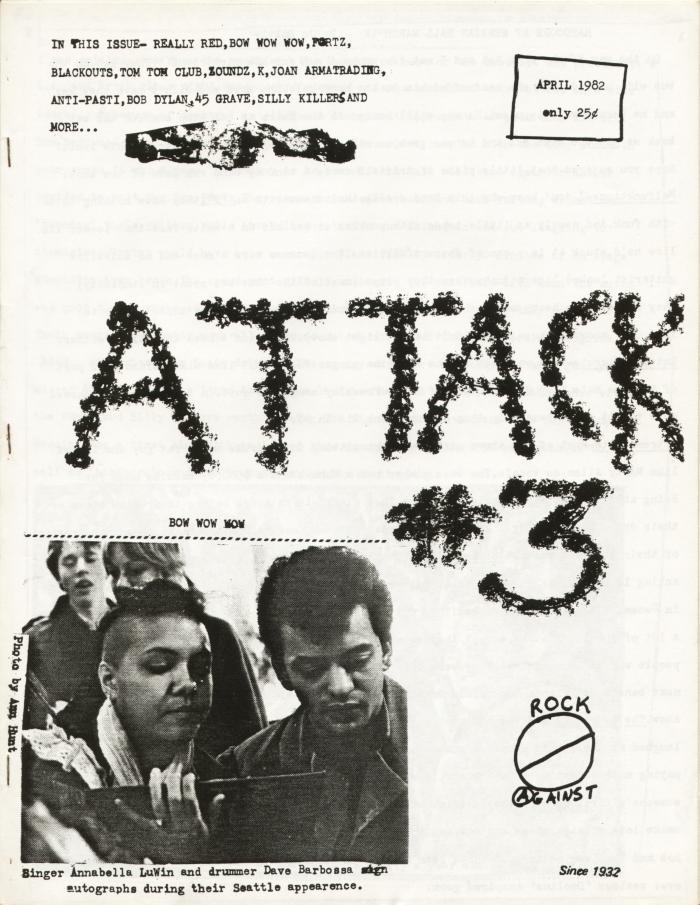 attack fanzine number 3 cover