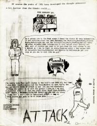attack fanzine number 2 flyer